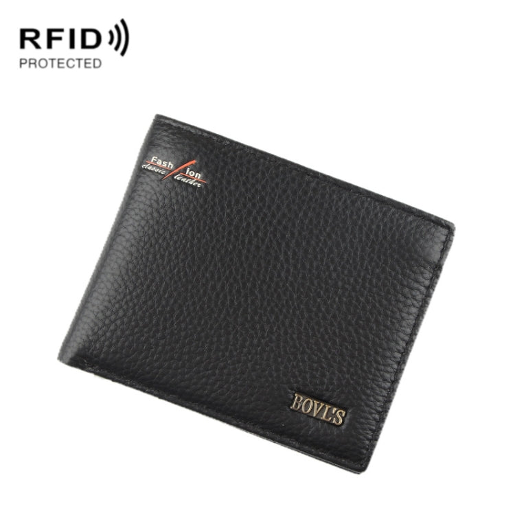 Baweisi A-6592-1 Men Casual Short RFID Wallet Multifunctional Card Holder