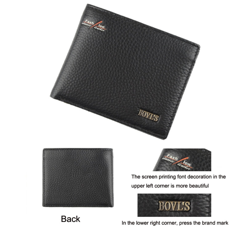 Baweisi A-6592-1 Men Casual Short RFID Wallet Multifunctional Card Holder