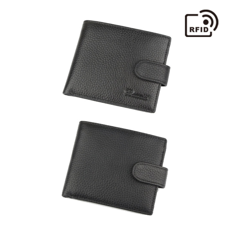 965020 Anti-Magnetic Anti-Theft RFID Short Business Men Wallet