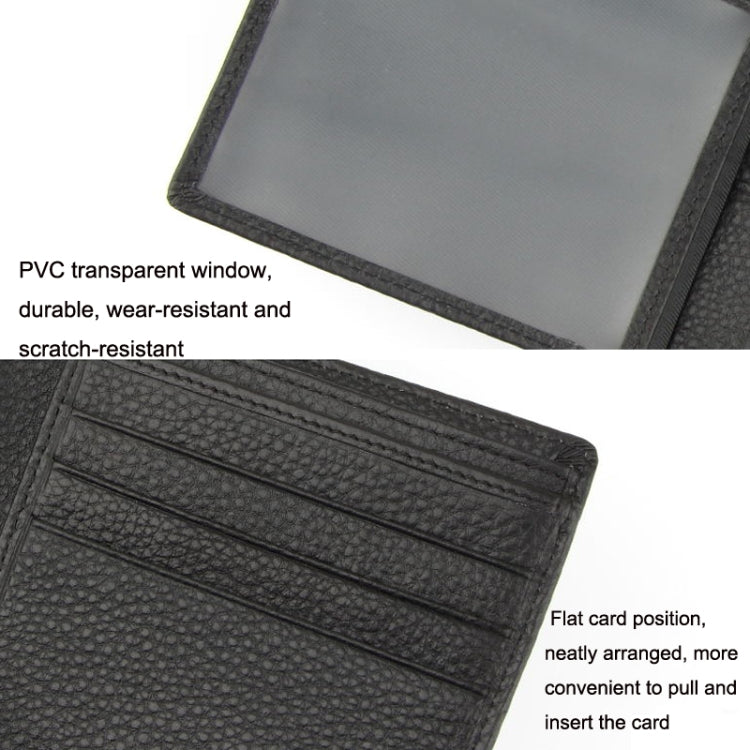 965013 Anti-Theft Brush RFID Men Wallet Short Strap Button Multi-Card Layer Men Wallet