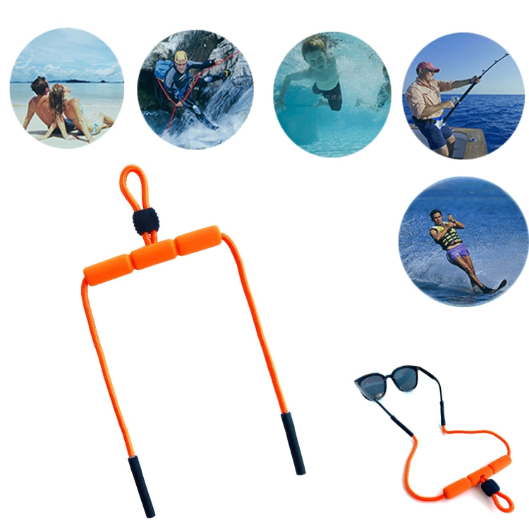 2 PCS Beach Snorkeling Floating Anti-drop Sports EVA Tube Sunglasses Chain Glasses Chain