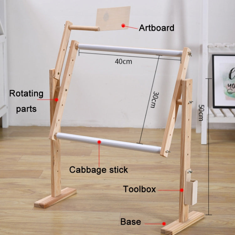 Benchtop Pine Adjustable Cross Stitch Stand