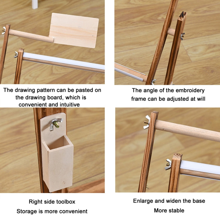 Benchtop Pine Adjustable Cross Stitch Stand