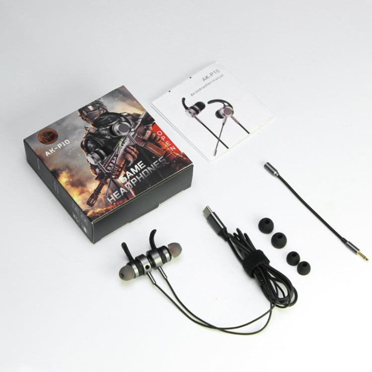 Heavy Bass Metal Wired Double Microphone Electric Versus Headphones, Colour: Type-C Interface