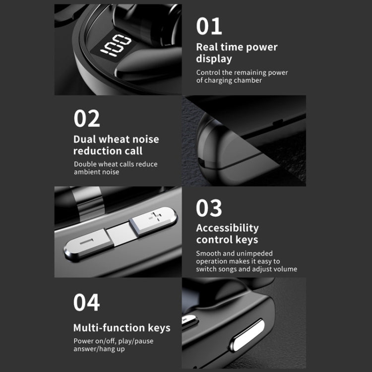 ENC Noise Reduction Call With Charge Bin Business Earphones, Style: Loda Chip