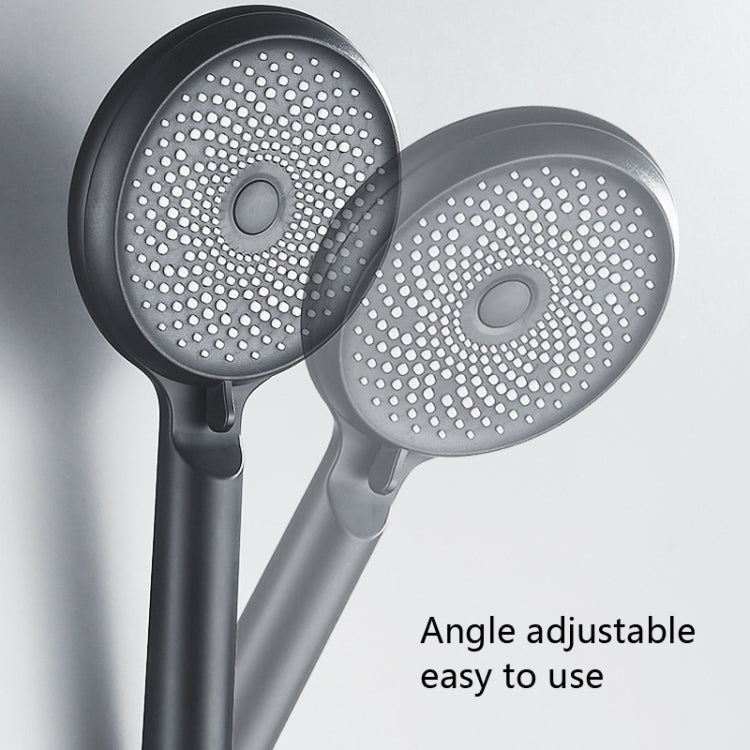 Home Handheld Silicone Supercharged Shower Nozzle, Style: Silver