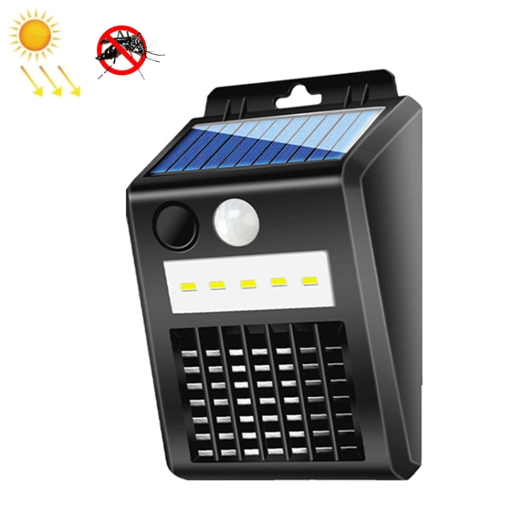 Solar LED Mosquito Lamp Home Mosquitoper Outdoor Garden  Mosquito Repellent(Black)