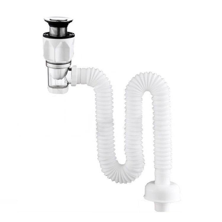 Household Deodorant Washbasin Water Pipe, Style: I White Flap Universal