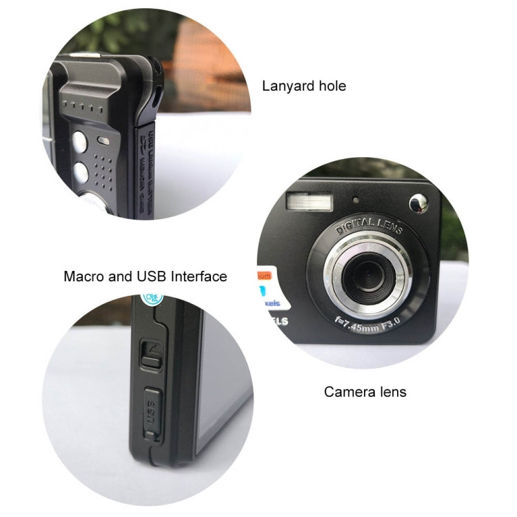 K09 48 Million Pixel CCD HD Digital Camera Retro Self-Portrait Video Camera