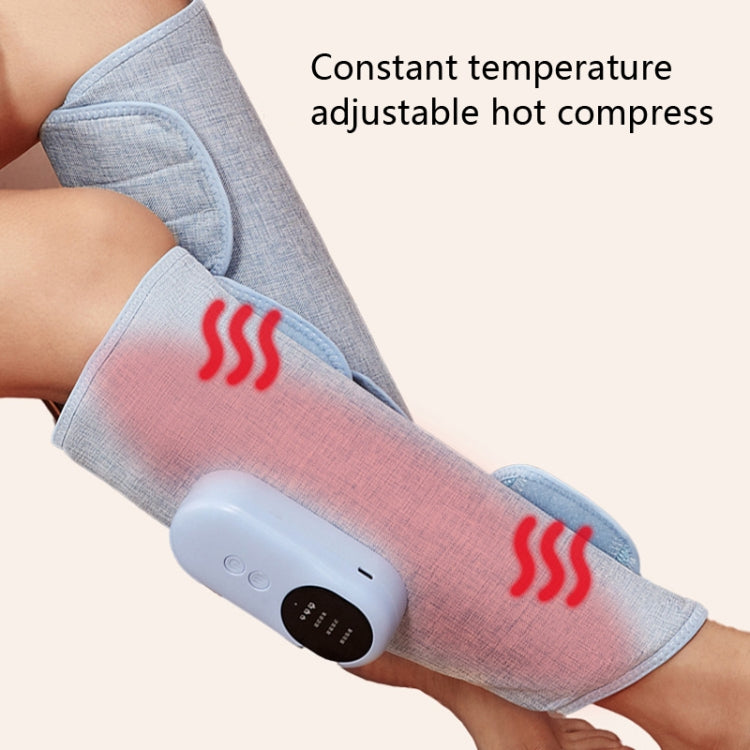 Home Constant Temperature Wireless Leg Massage, Style: Gray Single Hot Compress+Air Pressure