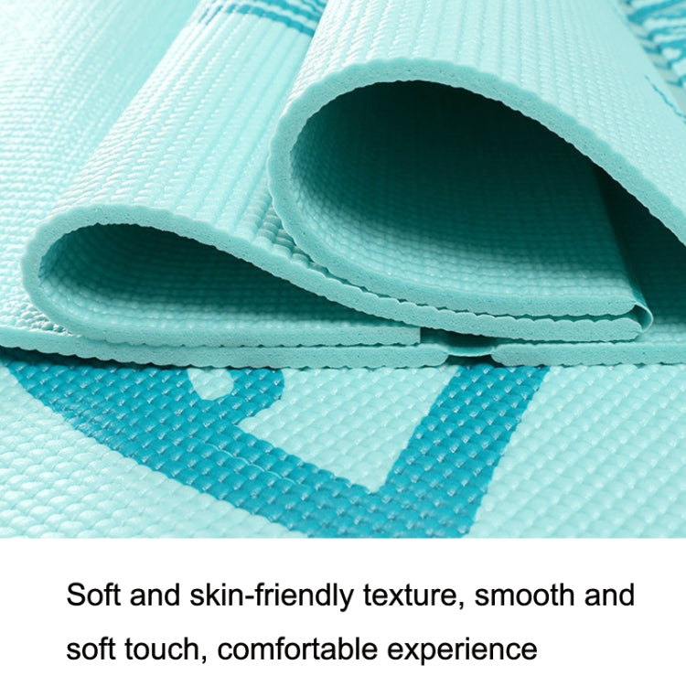 YM15C Portable Travel Thick Fold Yoga Pad Student Nnap Mat, Thickness: 5mm (Light Rose Red Print)