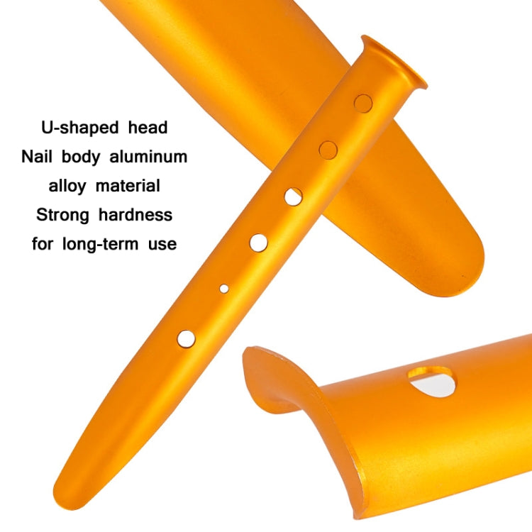 3 PCS Outdoor Camping Tent Aluminum Alloy Tubular Ground Nails