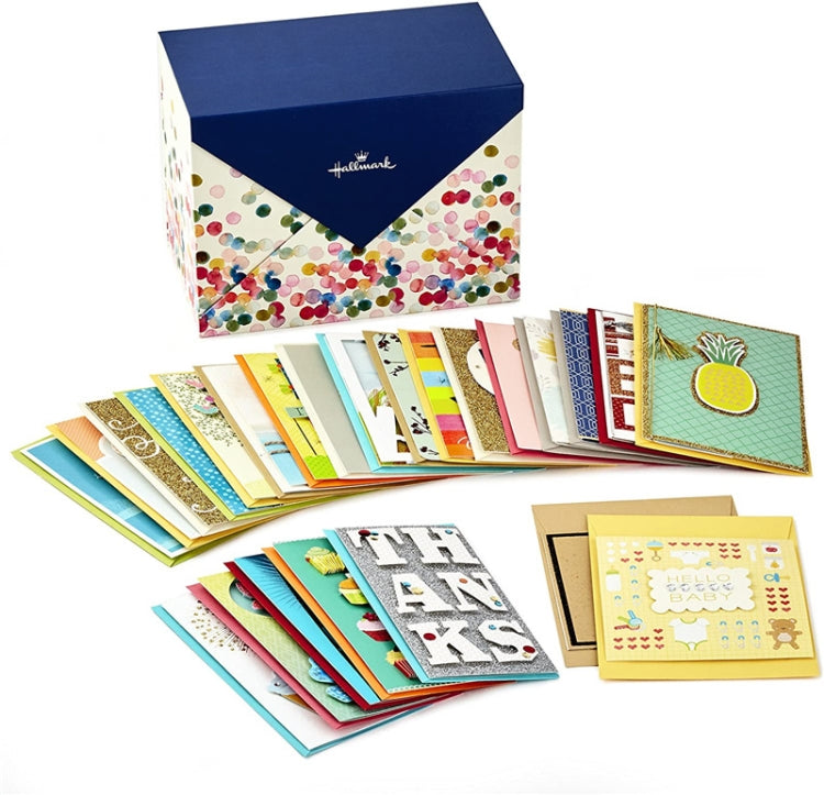 50 PCS Invitation Greeting Card Birthday Card Thank You Card Set With Envelope