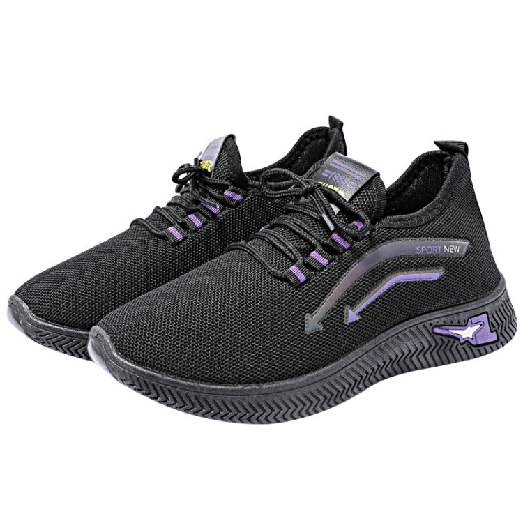 Ladies Spring Casual Sneakers Fly Knit Shoes, Size: 40