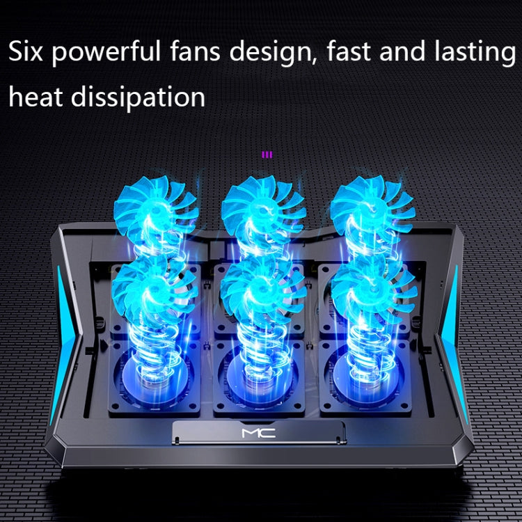 MC Q3 Lifting and Folding Laptop Cooler(Black)