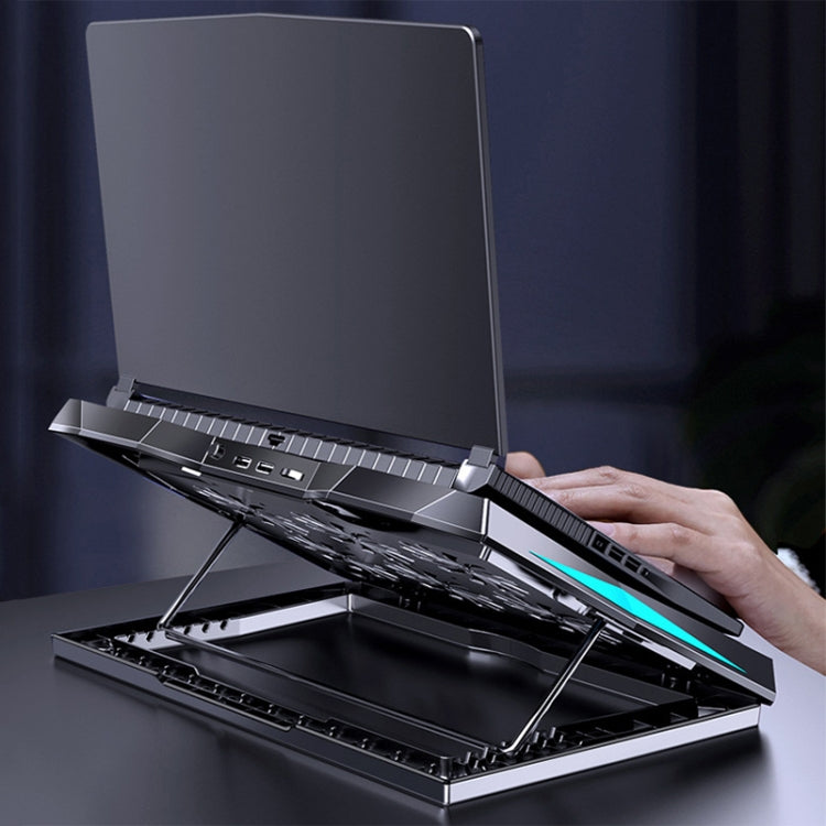 MC Q3 Lifting and Folding Laptop Cooler(Black)