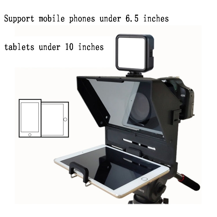 Large Screen Mobile Phone Tablet SLR Live Shooting Recording Teleprompter For Mobile Phone Tablet