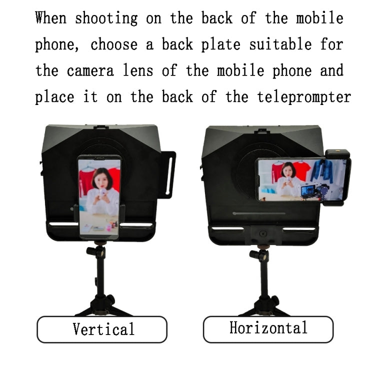 Large Screen Mobile Phone Tablet SLR Live Shooting Recording Teleprompter For Mobile Phone Tablet