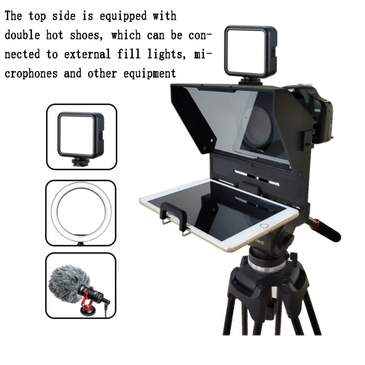 Large Screen Mobile Phone Tablet SLR Live Shooting Recording Teleprompter For Mobile Phone Tablet