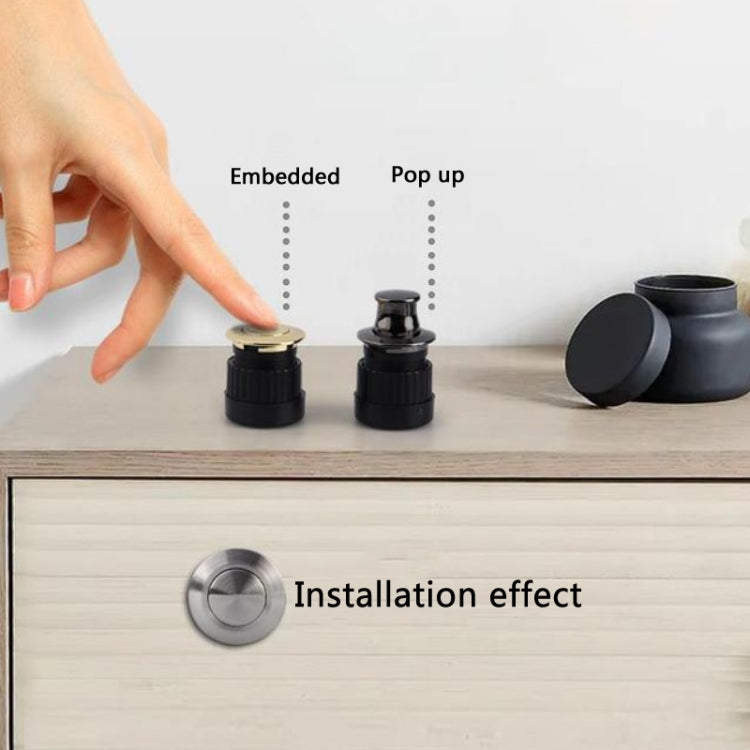 3 PCS Tatami Invisible Built-in Drawer Handle(101 Bouncing Pull Brushed)