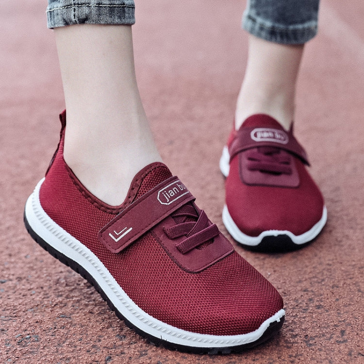 Spring Elderly Shoes Cloth Shoes Non-slip Soft Sole Walking Shoes, Size: 37