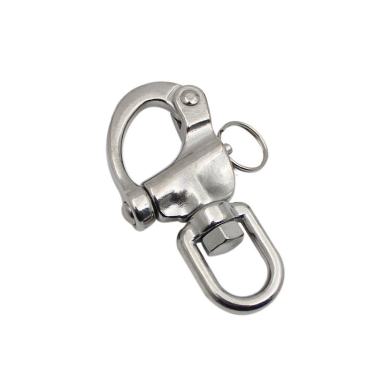 3 PCS Yachting Sailing Stainless Steel Coil Type Rotary Spring Shackle, Specification: 70mm