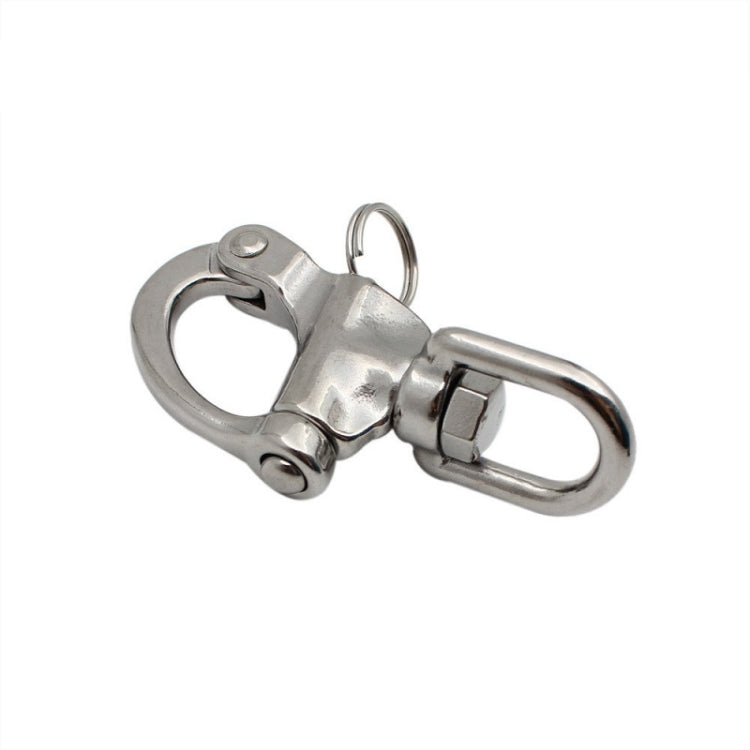 3 PCS Yachting Sailing Stainless Steel Coil Type Rotary Spring Shackle, Specification: 70mm