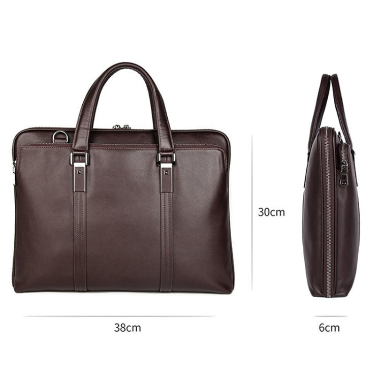 Men Business Cowhide Leather Handbag Lawyer Briefcase Messenger Bag Laptop Bag