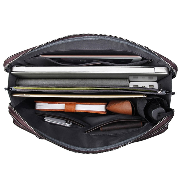 Men Business Cowhide Leather Handbag Lawyer Briefcase Messenger Bag Laptop Bag