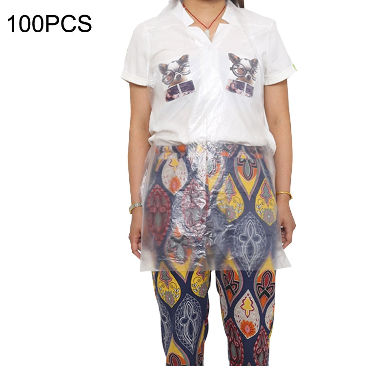 100 PCS Disposable Apron Waterproof And Oil-Proof Catering Plastic Apron, Size: 60x90cm