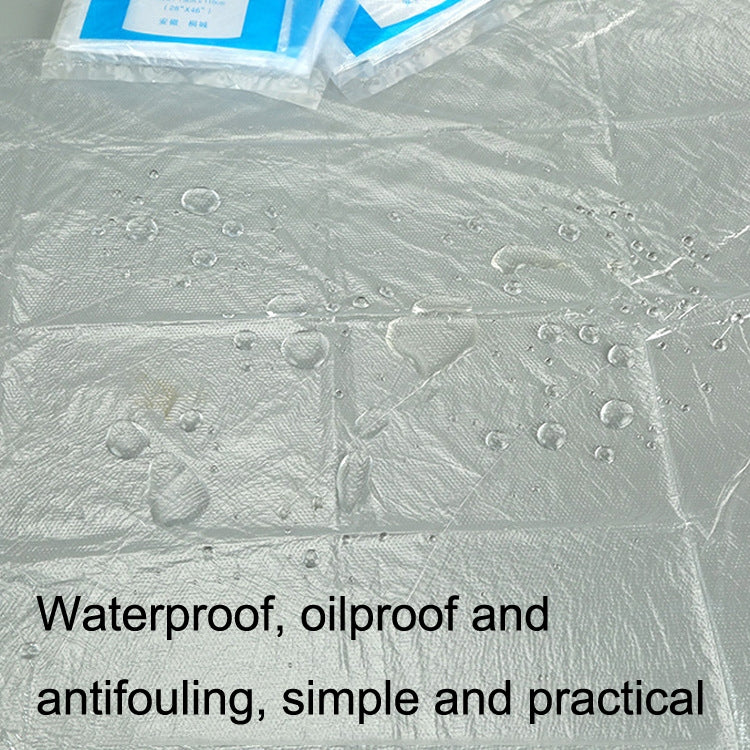 100 PCS Disposable Apron Waterproof And Oil-Proof Catering Plastic Apron, Size: 60x90cm