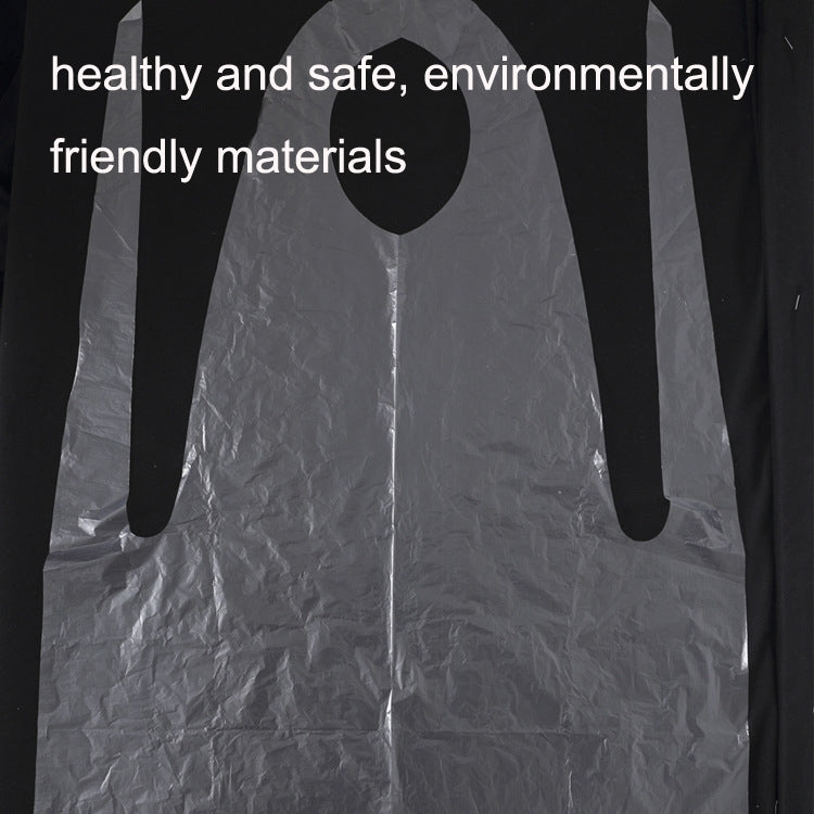 100 PCS Disposable Apron Waterproof And Oil-Proof Catering Plastic Apron, Size: 60x90cm