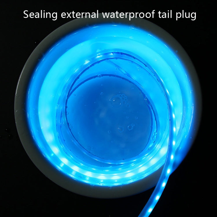 Car LED Streamer Decorative Hood Atmosphere Lights, Style: Monochrome Blue Light