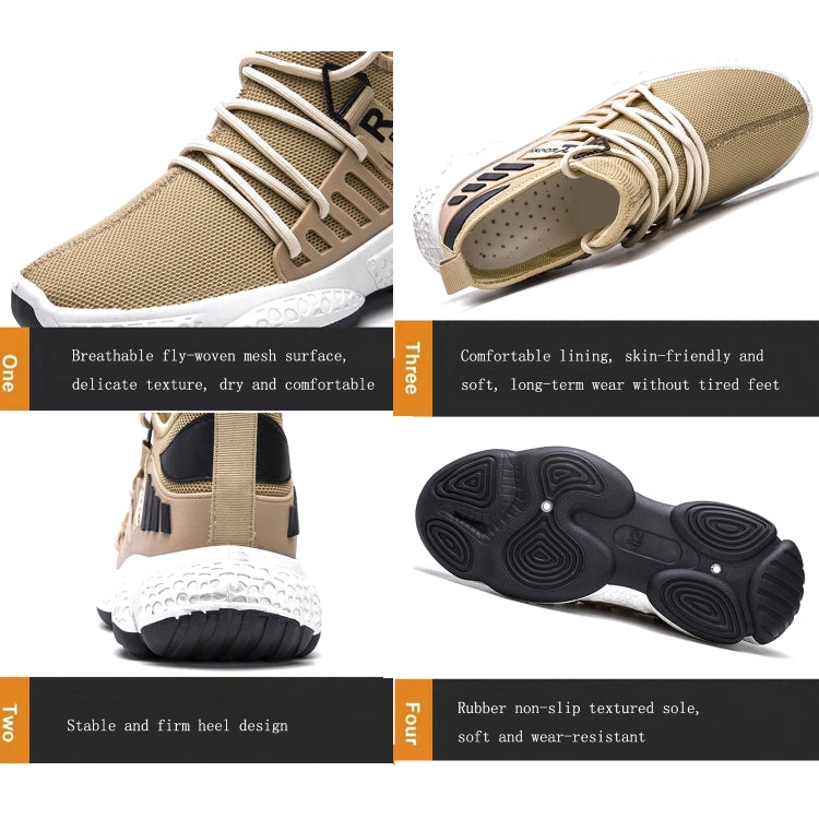 Outdoor Leisure Breathable Comfortable Flying Woven Shoes For Men, Size: 39