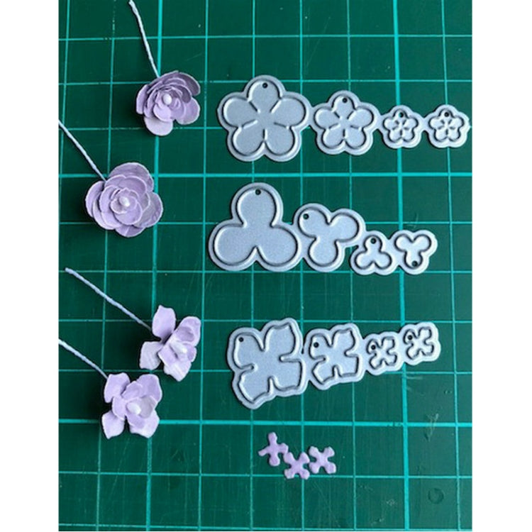 3 In 1 Flower Carbon Steel Knife Mold DIY Cutting Book Album Greeting Card Making Mold