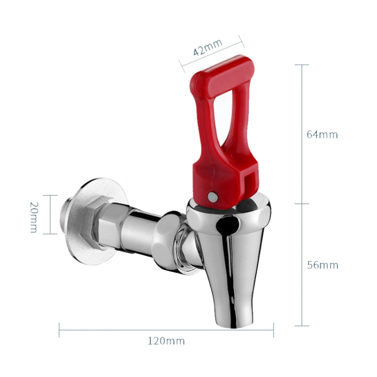 Insulation Bucket Faucet Milk Tea Water Mouth, Style: Pressing Switch Double Section 4 Points