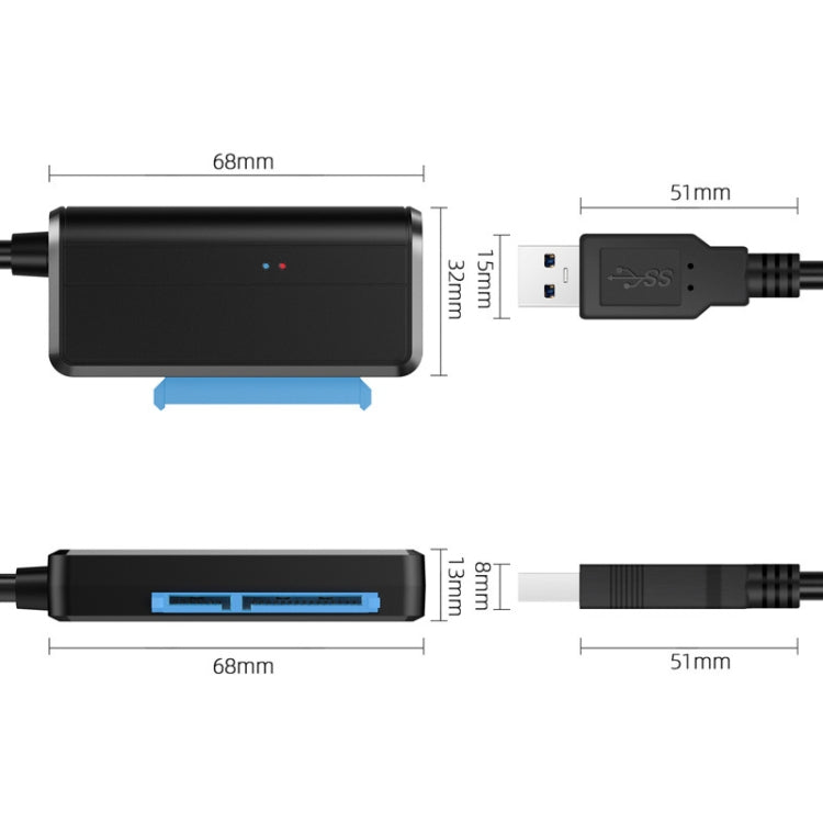 T04 USB3.0 To SATA Easy Drive Cable For 2.5/3.5 Inch Hard Drive Adapter Cable