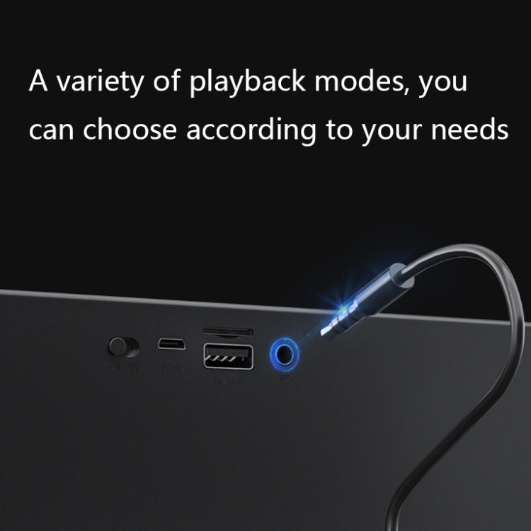 HA05 Dual Speaker Diaphragm Bluetooth Speaker with Phone Frame Function(Dazzling Black)