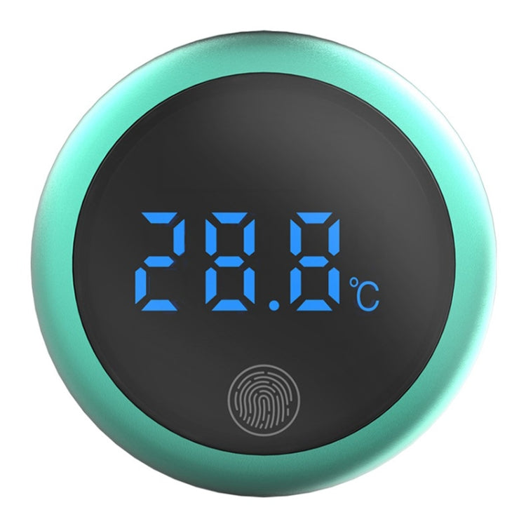 LED Digital Electronic Thermometer Attached To The Outside Of The Aquarium(Green Aquarium)