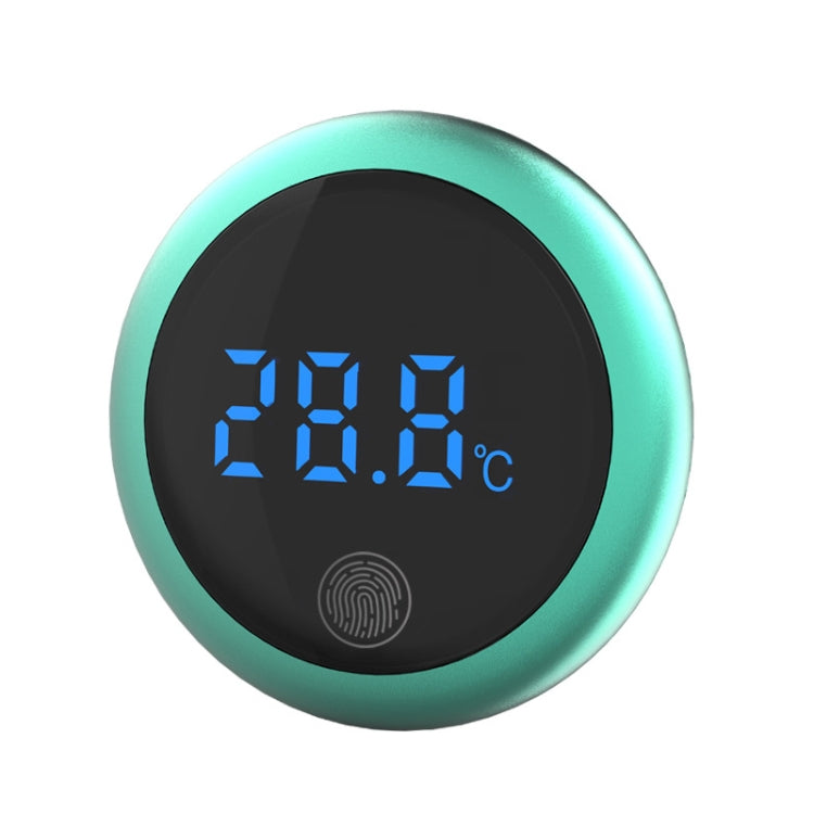 LED Digital Electronic Thermometer Attached To The Outside Of The Aquarium(Green Aquarium)
