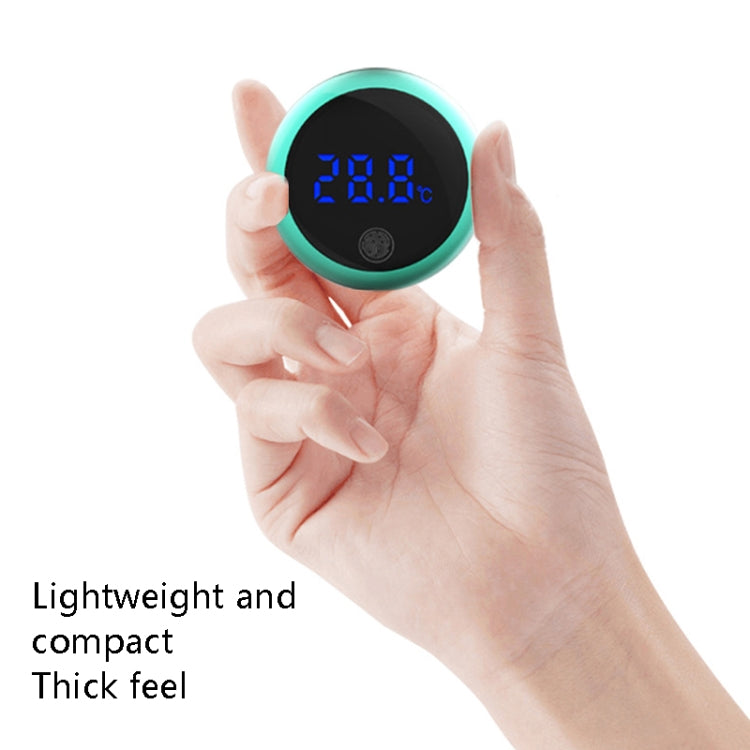 LED Digital Electronic Thermometer Attached To The Outside Of The Aquarium(Green Aquarium)