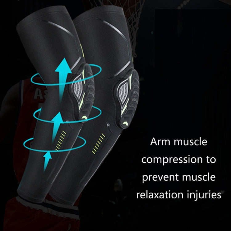 Outdoor Sports Honeycomb Anti-collision Compression Arm Guard, Color: M (White)