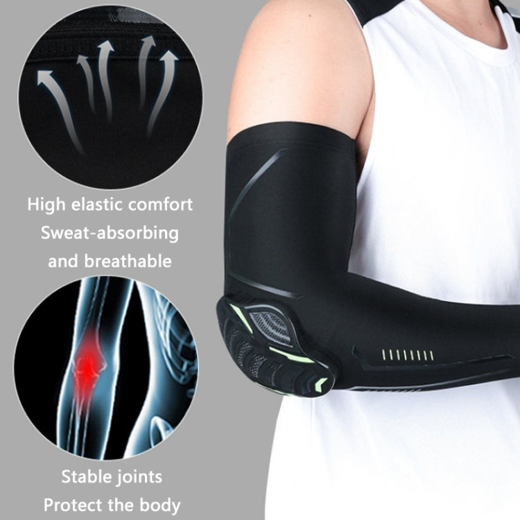 Outdoor Sports Honeycomb Anti-collision Compression Arm Guard, Color: XL (White)