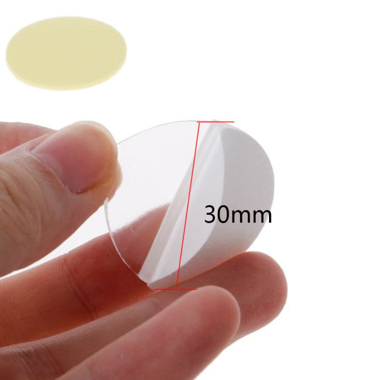 28pcs/sheet  30x0.5mm Round Transparent Double-Sided Adhesive Tape Waterproof Traceless Acrylic Glue
