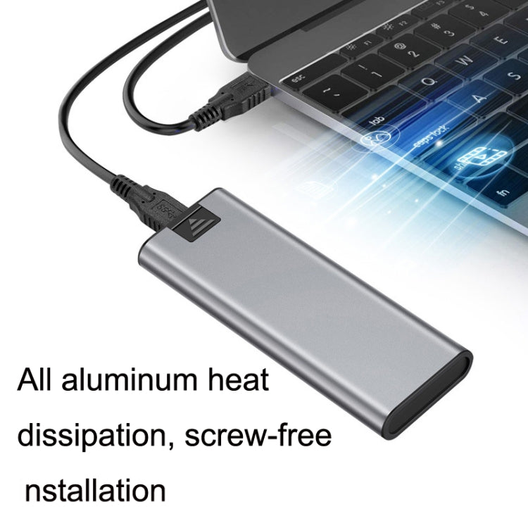 USB to USB-C/Type-C M.2 NVME All-Aluminum Solid State Drive Enclosure