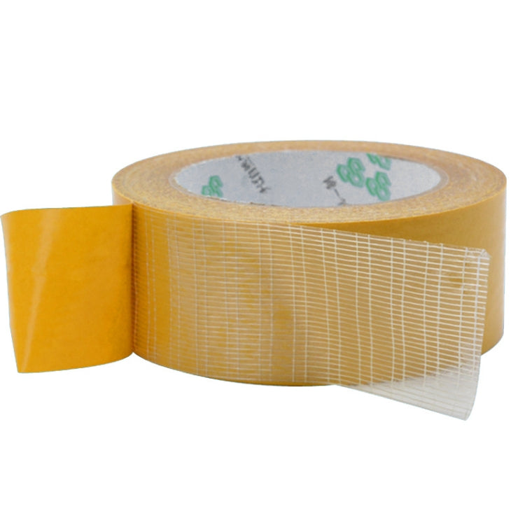 15mmx50 m Double-sided Fiberglass Grid Sticky Adhesive Fiber Transparent Mesh Tape