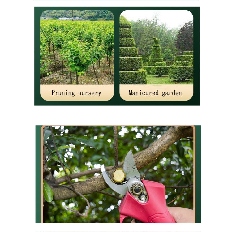 Handheld Electric Pruning Shears Gardening Fruit Tree Pruning Machine, Specification: 21V-25 Only Host