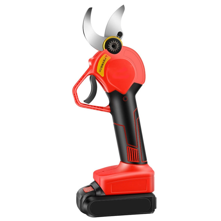 Handheld Electric Pruning Shears Gardening Fruit Tree Pruning Machine, Specification: 35mm Red Only Host