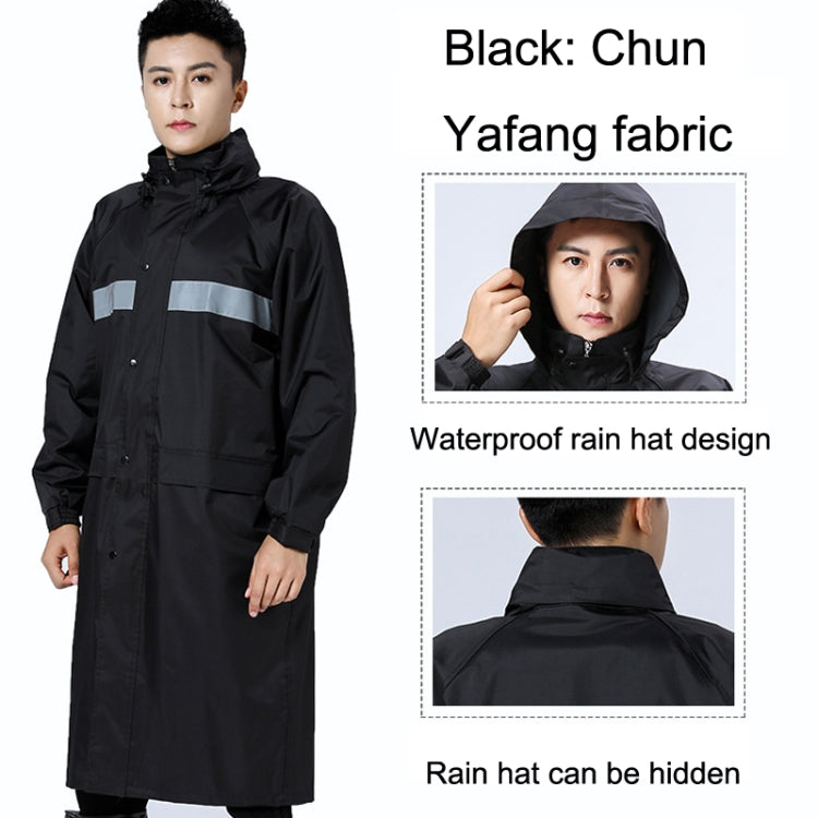 X18 Siamese Raincoat Outdoor Adult Reflective Riding Raincoat, Size: XXXXL