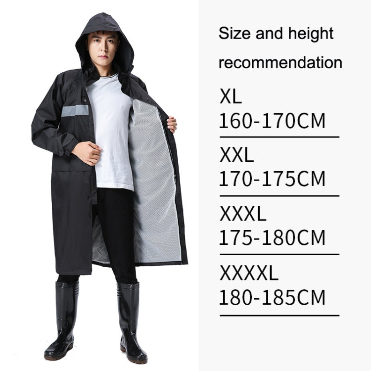 X18 Siamese Raincoat Outdoor Adult Reflective Riding Raincoat, Size: XXXXL